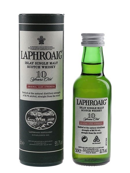 Laphroaig 10 Year Old Original Cask Strength Bottled 2000s 5cl / 55.7%