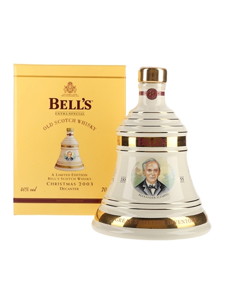 Bell's Christmas 2003 Ceramic Decanter Alexander Fleming 70cl / 40%