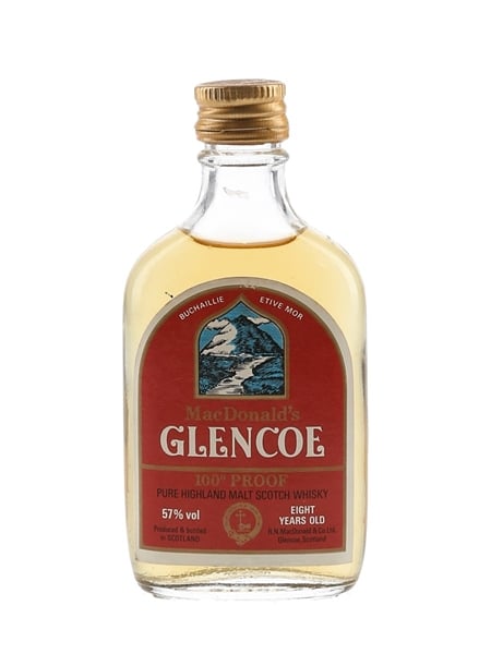 MacDonald's Glencoe 8 Year Old 100 Proof Bottled 1970s 5cl / 57%