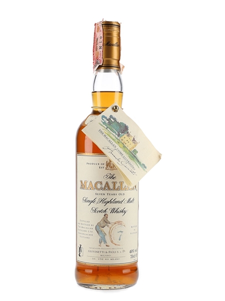 Macallan 7 Year Old Bottled 1990s-2000s - Giovinetti 70cl / 40%