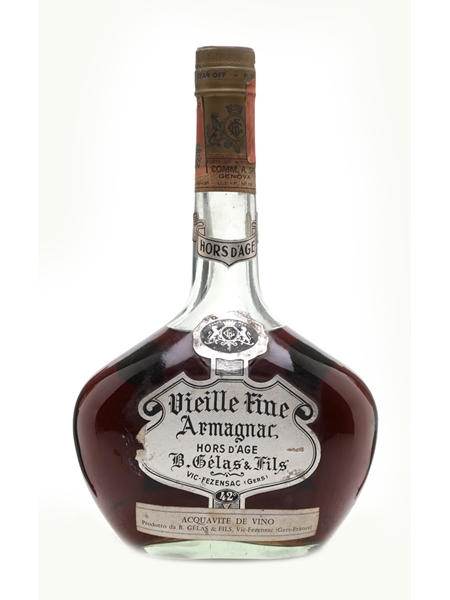 B. Gelas & Fils Vieille Fine Armagnac Bottled 1970s 75cl / 42%