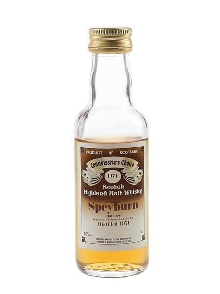 Speyburn 1971 Connoisseurs Choice Bottled 1980s - Gordon & MacPhail 5cl / 40%