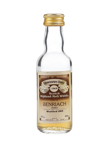 Benriach 1969 Connoisseurs Choice Bottled 1980s - Gordon & MacPhail 5cl / 40%