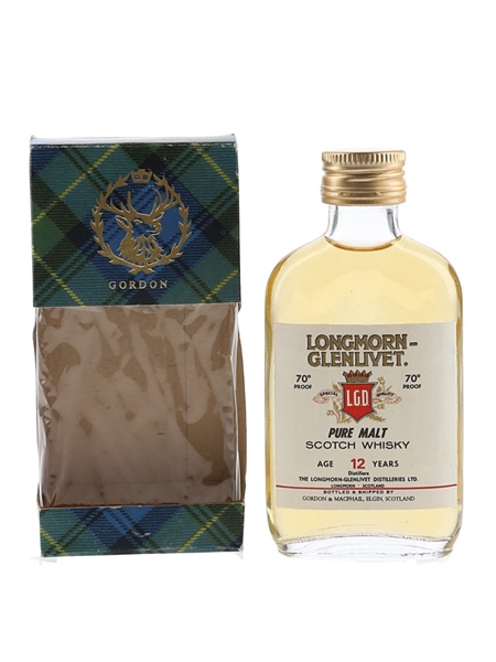 Longmorn Glenlivet 12 Year Old Bottled 1970s - Gordon & MacPhail 5cl / 40%