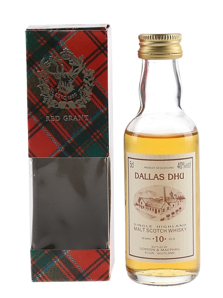 Dallas Dhu 10 Year Old Bottled 1980s - Gordon & MacPhail 5cl / 40%