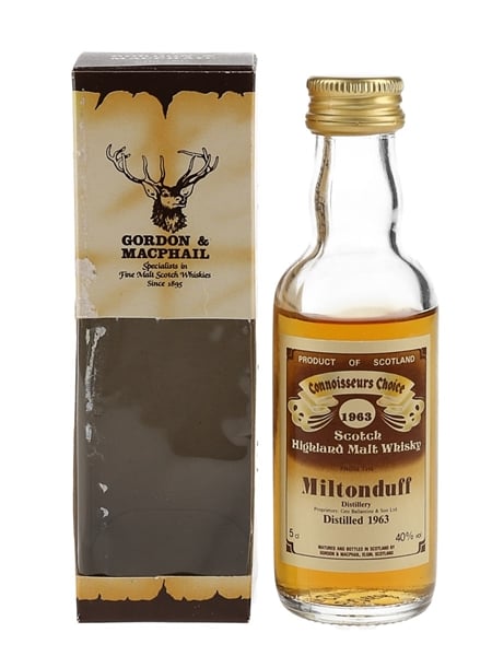 Miltonduff 1963 Connoisseurs Choice Bottled 1980s - Gordon & MacPhail 5cl / 40%