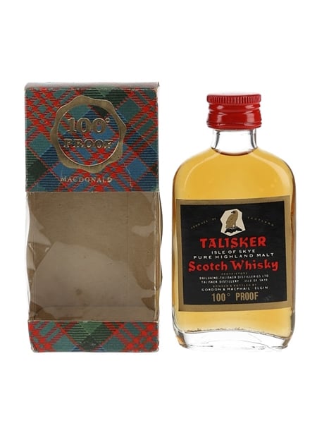 Talisker Black Label Gold Eagle 100 Proof Bottled 1970s - Gordon & MacPhail 5cl / 57%