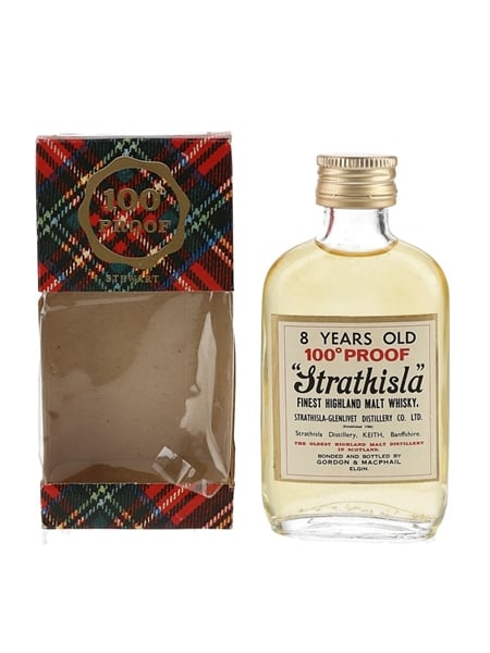 Strathisla 8 Year Old Bottled 1970s - Gordon & MacPhail 5cl / 57%