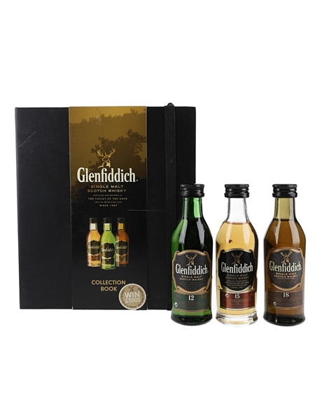 Glenfiddich Single Malt Collection 12, 15 & 18 Year Old Set 3 x 5cl / 40%