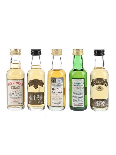 Assorted Islay Single Malt Scotch Whisky  5 x 5cl