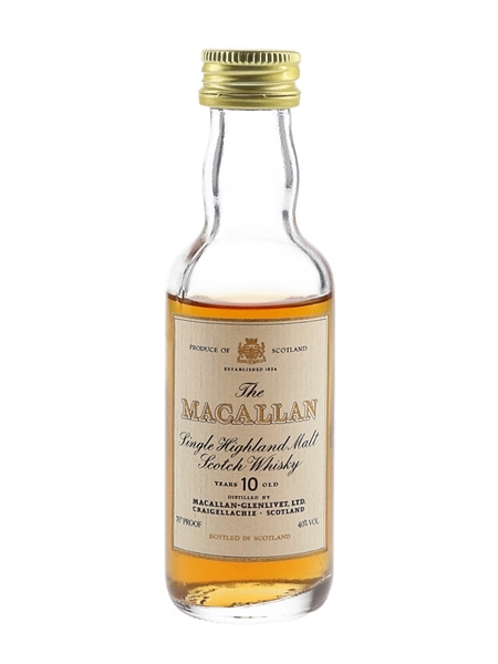 Macallan 10 Year Old Bottled 1970s-1980s 5cl / 40%