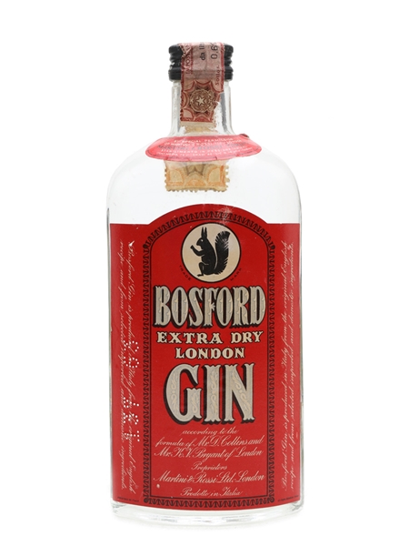 Bosford Extra Dry London Gin Bottled 1960s - Martini & Rossi 75cl / 46%