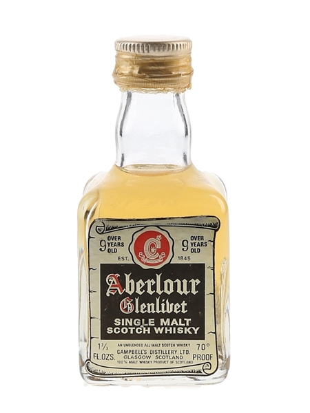 Aberlour Glenlivet 9 Year Old Bottled 1960s - Campbell's 4.7cl / 40%