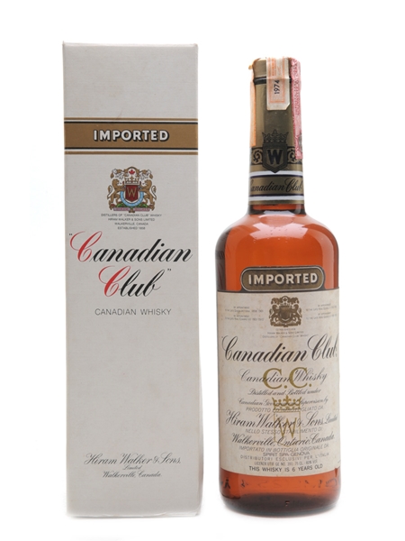 Canadian Club 6 Year Old 1974  75cl / 40%