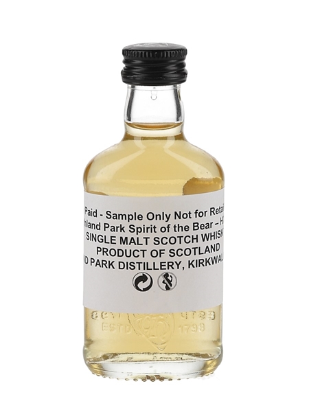 Highland Park Spirit Of The Bear Trade Sample 5cl / 40%