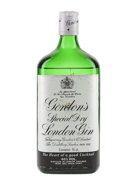 Gordon's Special Dry London Gin Bottled 1980s 75cl / 40%