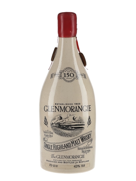 Glenmorangie 21 Year Old Ceramic Decanter 150th Anniversary 70cl / 43%