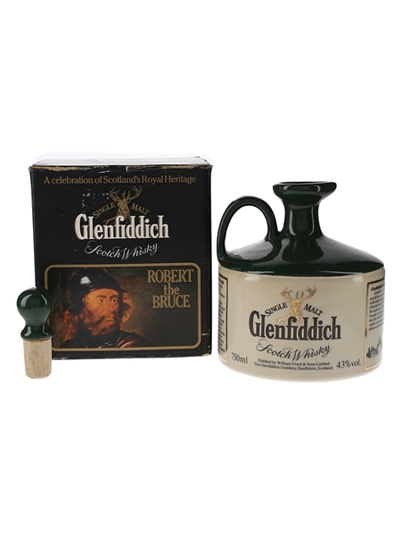 Glenfiddich Scottish Royalty Ceramic Jug Bottled 1980s - Robert The Bruce 75cl / 43%