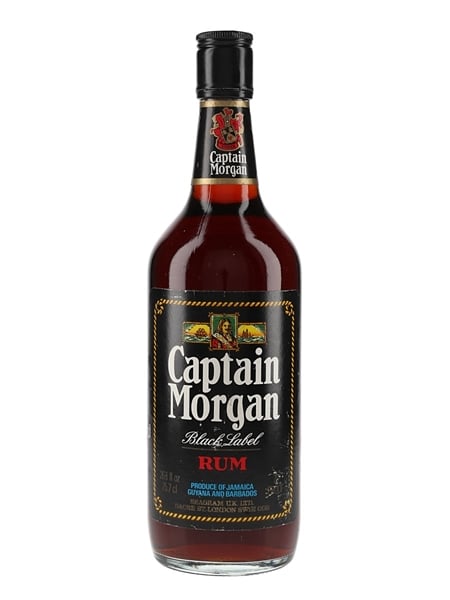 Captain Morgan Black Label Rum Bottled 1970s 75.7cl / 40%