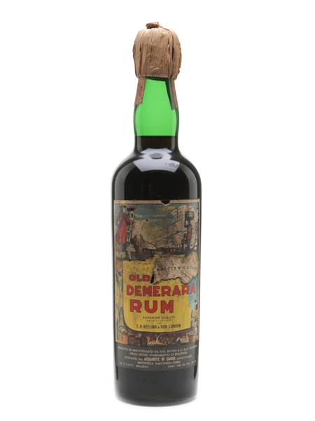 Keeling & Son Old Demerara Rum Bottled 1960s - Buton 75cl / 45%