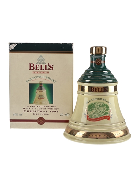 Bell's Christmas 1998 Ceramic Decanter Ingredients of Quality 70cl / 40%