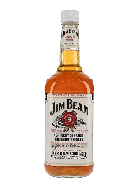 Jim Beam White Label 4 Year Old Bottled 1990s-2000s 100cl / 40%