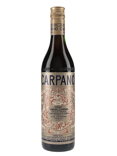 Carpano Vanilchina Vermouth Bottled 1970s 75cl / 16.5%