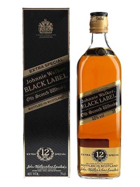 Johnnie Walker Black Label Extra Special 12 Year Old Bottled 1980s 75cl / 40%