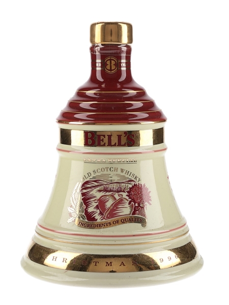 Bell's Christmas 1996 Ceramic Decanter Ingredients Of Quality 70cl / 40%