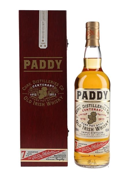 Paddy 7 Year Old Irish Whiskey Centenary 1913-2013 70cl / 43%