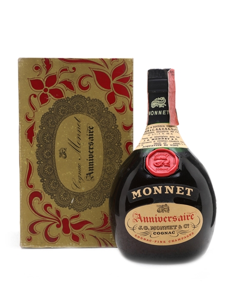 Monnet Anniversaire Cognac Bottled 1970s 73cl / 40%