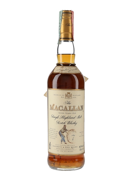 Macallan 7 Year Old Bottled 1990s - Giovinetti 70cl / 40%