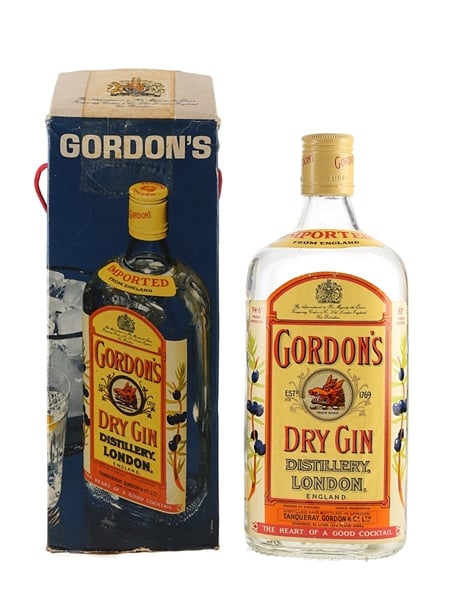 Gordon's Dry Gin Bottled 1970s - Duty Free 75cl / 47.3%