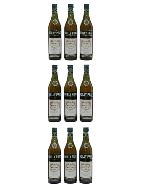 Noilly Prat French Extra Dry Vermouth Bottled 2000s 9 x 75cl / 18%