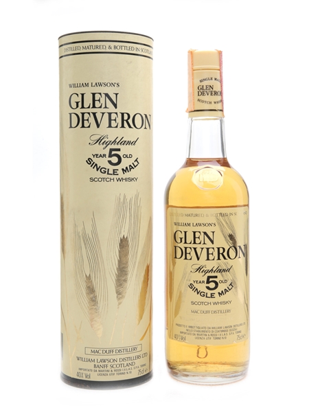 Glen Deveron 5 Year Old Bottled 1980s - Martini & Rossi 75cl / 40%