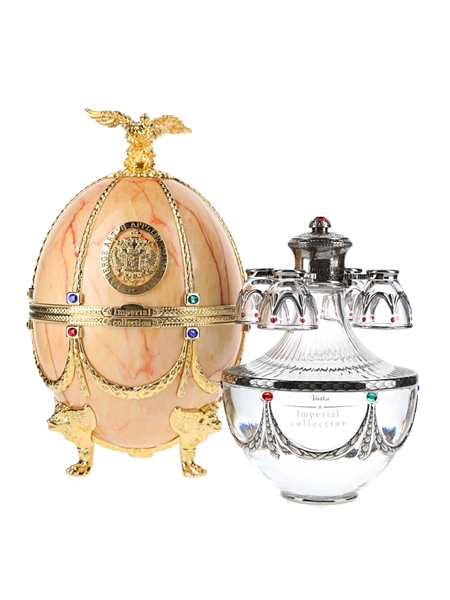 Faberge Art's Applied Craft Imperial Vodka Gold Faberge Egg 70cl / 40%