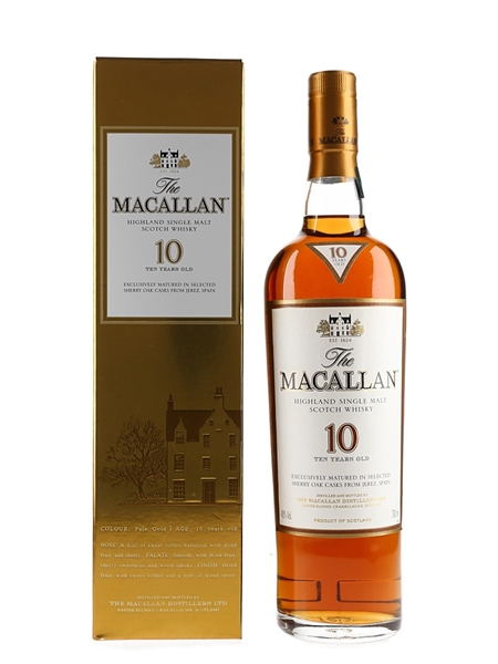 Macallan 10 Year Old Sherry Oak 70cl / 40%