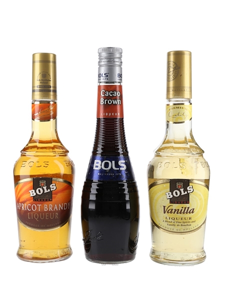 Bols Liqueurs Vanilla, Apricot Brandy & Cacao Brown 3 x 50cl / 24%