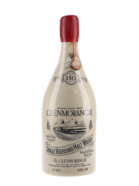 Glenmorangie 21 Year Old Ceramic Decanter 150th Anniversary 70cl / 43%