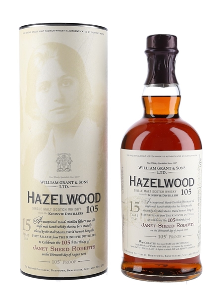 Hazelwood 105 15 Year Old Kininvie 1990 70cl / 52.5%