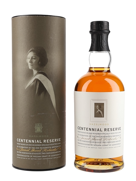 Hazelwood Centennial Reserve 100th Birthday - Janet Sheed Roberts 70cl / 40%