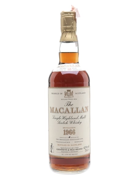 Macallan 1966 18 Year Old - Giovinetti 75cl / 43%