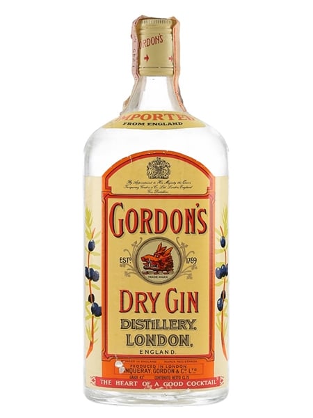 Gordon's Dry Gin Bottled 1970s 75cl / 43%