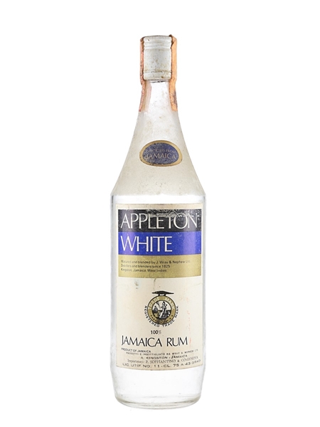 Appleton White Jamaica Rum Bottled 1970s - Soffiantino 75cl / 43%