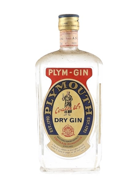 Coates & Co. Plym Gin Bottled 1960s-1970s - Stock 75cl / 46%