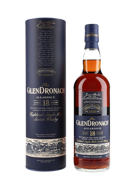 Glendronach 18 Year Old Allardice Bottled 2020 70cl / 46%