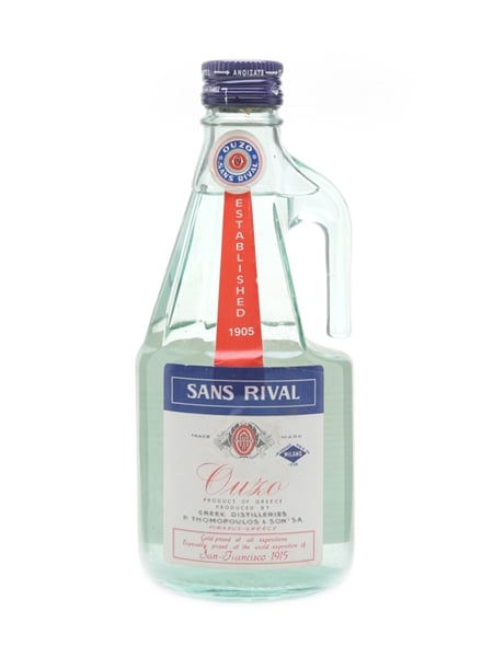 Sans Rival Ouzo Bottled 1980s 50cl / 46%