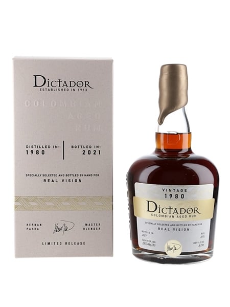 Dictador 1980 Bottled 2021 - Real Vision 70cl / 45%