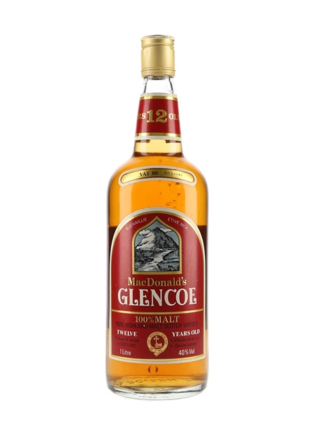 MacDonald's Glencoe 12 Year Old Bottled 1980s 100cl / 40%