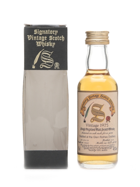 Glenrothes 1975 Signatory 16 Year Old 5cl / 43%